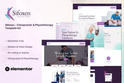 Sifoxen - Chiropractic & Physiotherapy Template Kit