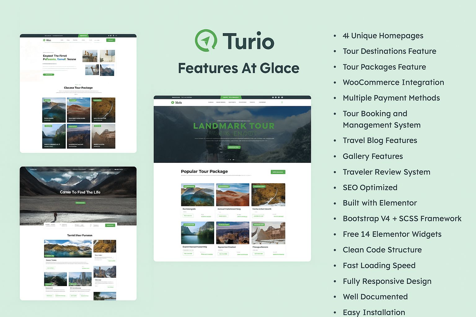Turio 1.5.0 - Tour and Travel WordPress Theme Tourism Agency