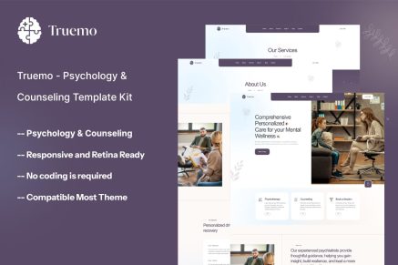 Truemo - Psychology & Counseling Template Kit