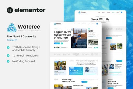 Wateree - River Guard & Community Elementor Template Kit