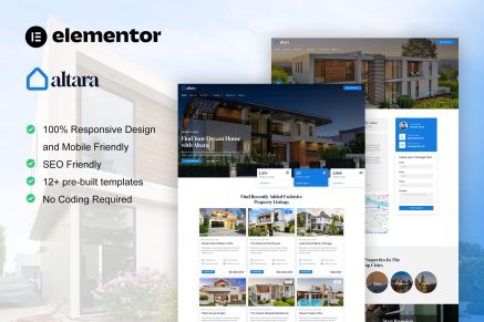 Altara - Real Estate & Property Elementor Pro Template Kit