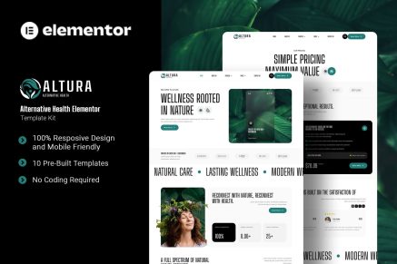 Altura - Alternative Health Elementor Template Kit