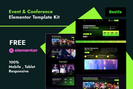 Beatfa - Event & Conference Elementor Template Kit