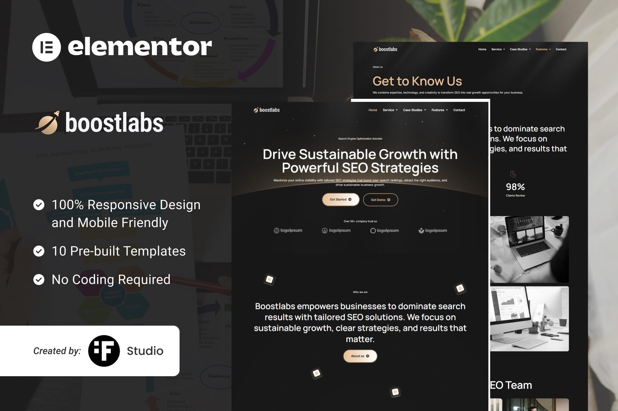 Boostlabs – SEO & Digital Marketing Elementor Template Kit