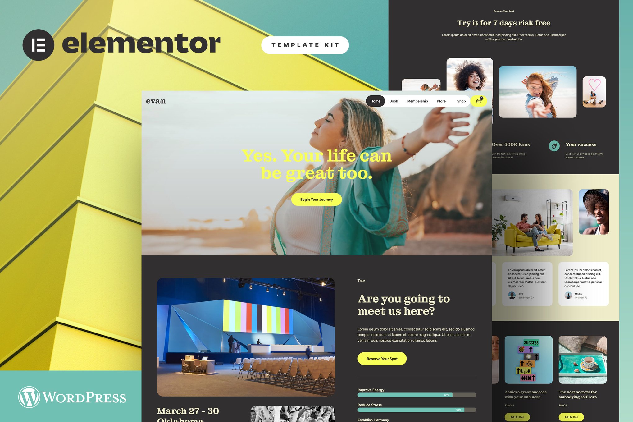 Evan - Life & Business Coach Elementor Pro Template Kit