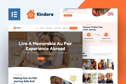 Kindora - Au Pair Elementor Template Kit