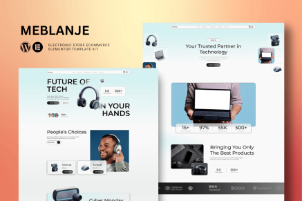 Meblanje - E-Commerce Electronics Store Elementor Template Kit