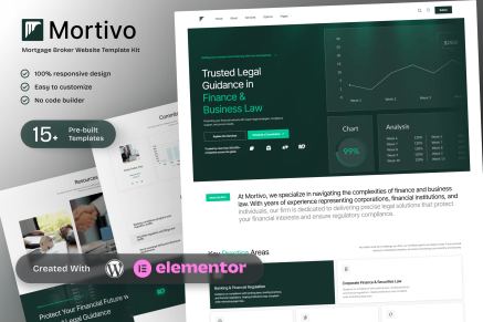 Mortivo - Mortgage Broker Elementor Template Kit