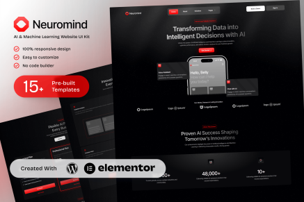 NeuroMind - AI & Machine Learning Elementor Template Kit