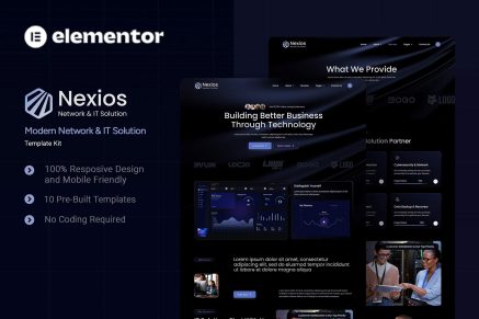 Nexios - Modern Network & IT Solution Elementor Template Kit