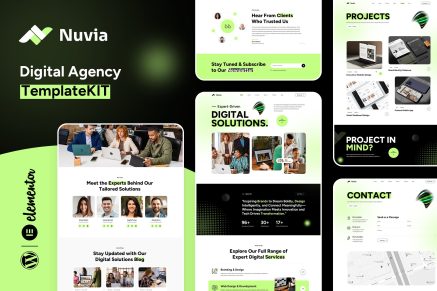 Nuvia - Digital Agency Elementor Template Kit