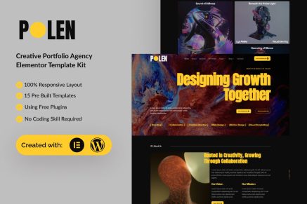 Polen - Creative Portfolio Resume Elementor Template Kit