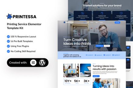 Printesa - Printing Services Elementor Template Kit