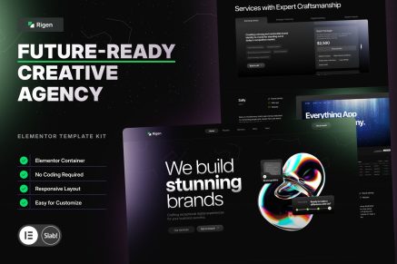 Rigen - Ready Creative Agency Elementor Template Kit