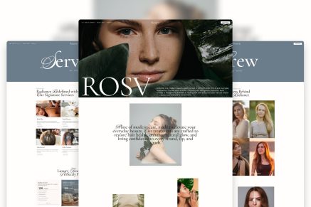 Rosavie - Soft Luxe Beauty Salon Elementor Template Kit