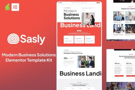 Sasly - Modern Business Solutions Elementor Template Kit
