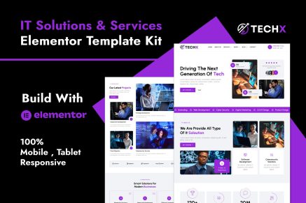 TechX - IT Solutions & Services Company Elementor Template Kit