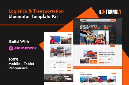 Transly - Logistics & Transportation Elementor Template Kit