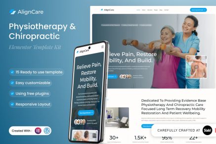 Aligncare – Physiotherapy & Chiropractic Elementor Template Ki