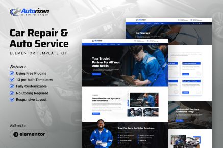 Autorizen - Car Repair & Auto Service Elementor Template Kit