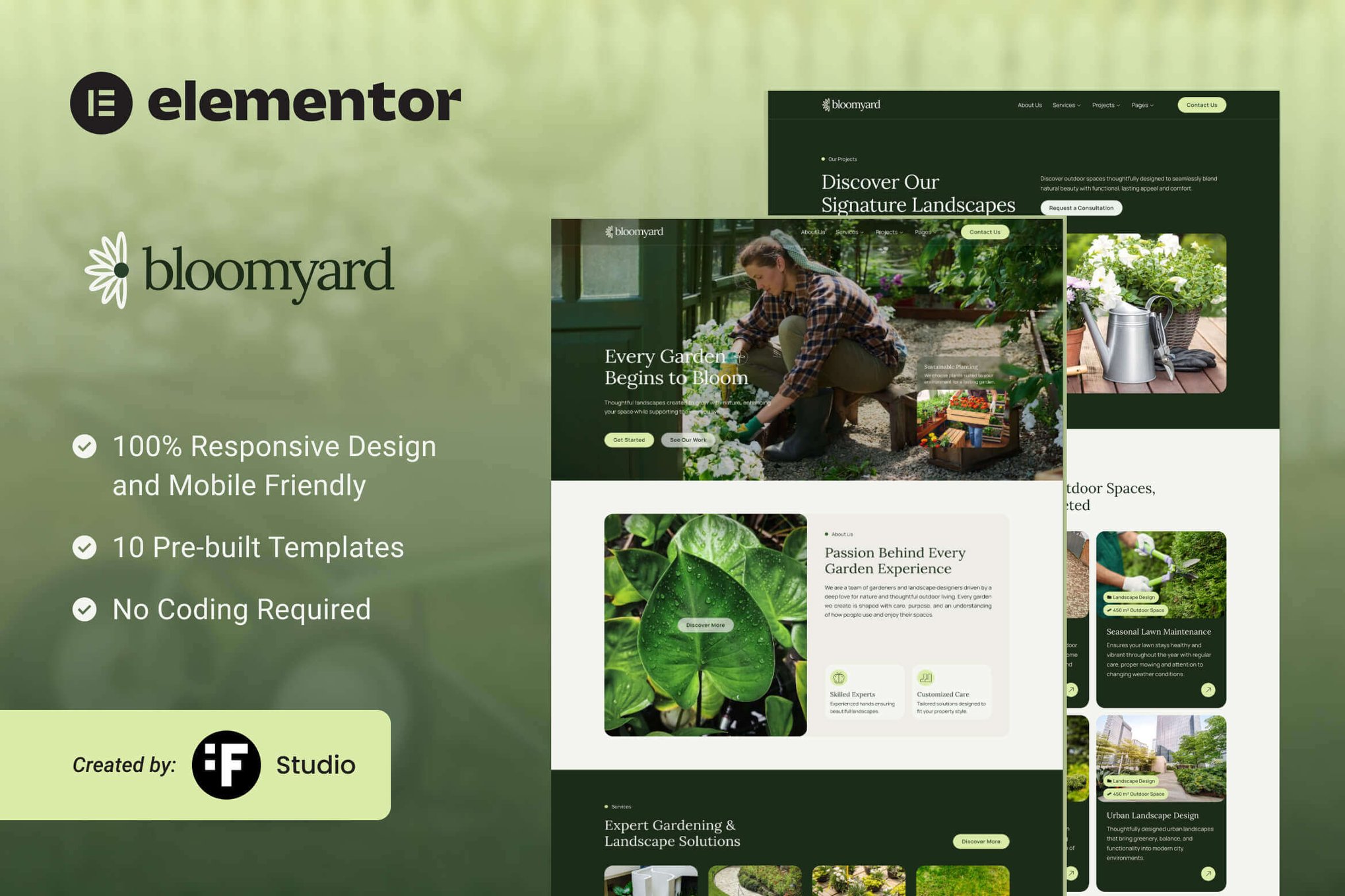 Bloomyard – Gardening & Landscaping Elementor Template Kit