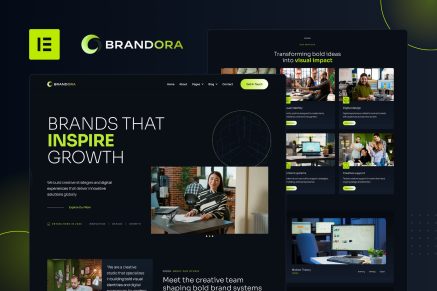 Brandora – Creative Agency Elementor Pro Template Kit