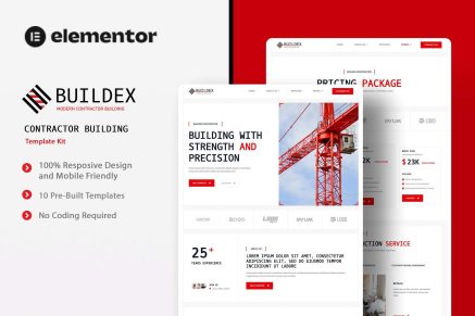 Buildex - Contractor Building Elementor Template Kit