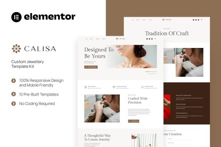 Calisa - Custom Jewellery Elementor Template Kit