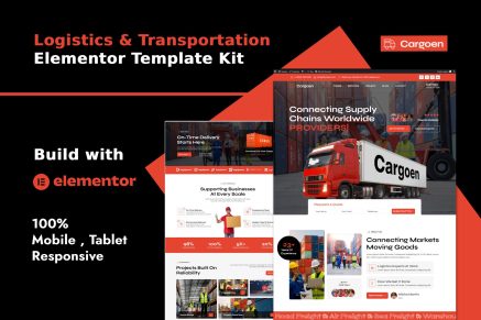 Cargoen – Logistics & Transportation Elementor Template Kit