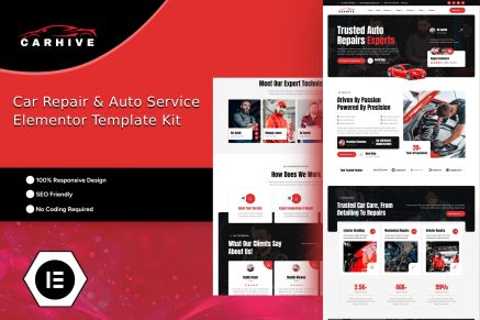 CarHive – Car Repair & Auto Service Elementor Template Kit