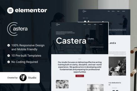 Castera – Artist Casting & Talent Management Elementor Kit