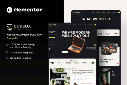 Codeox - Web Development Solution Elementor Template Kit