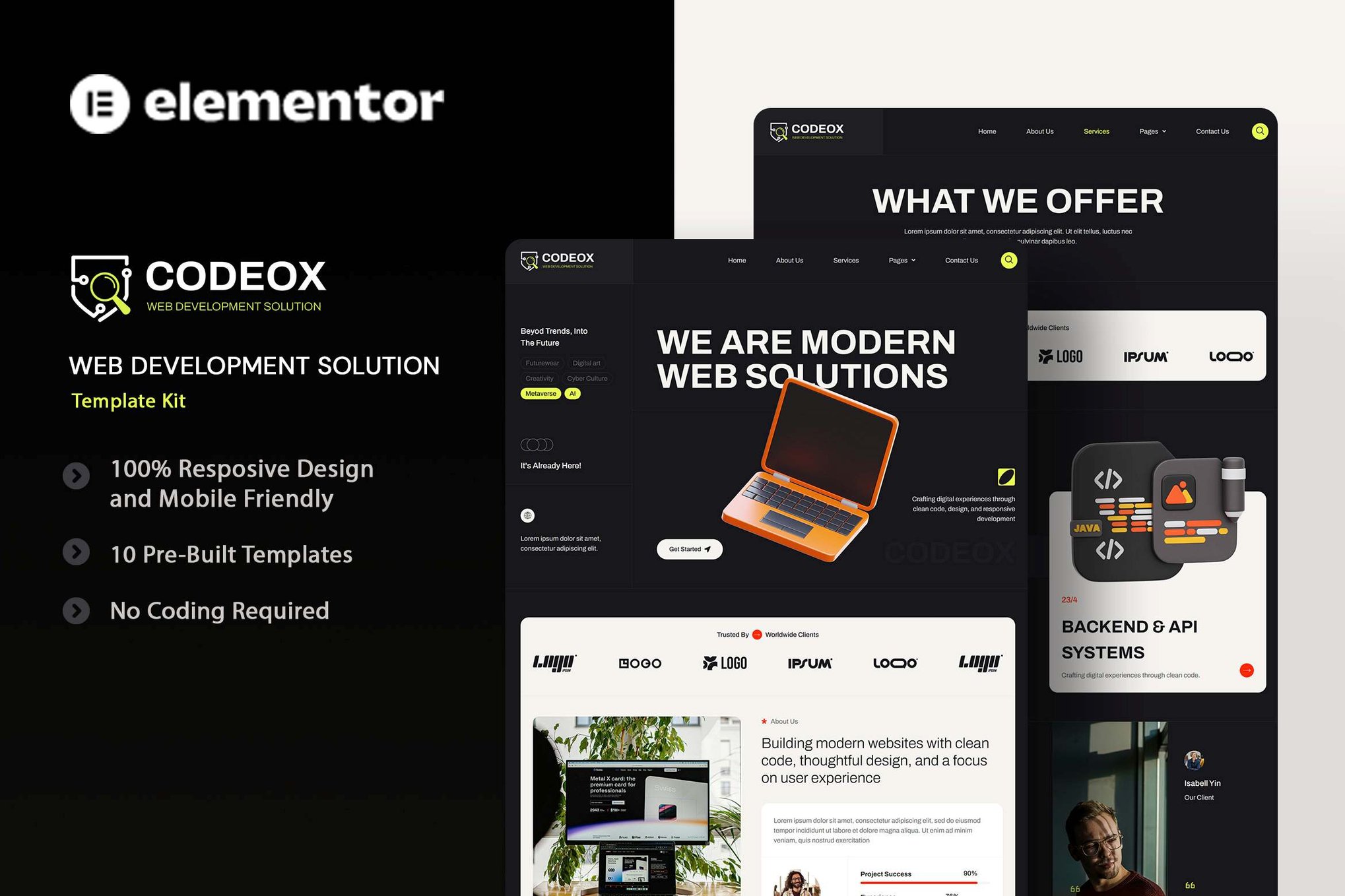 Codeox - Web Development Solution Elementor Template Kit