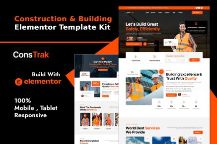 Constrak – Construction & Building Elementor Template Kit
