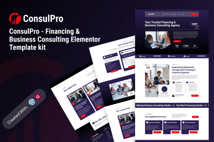 Consulpro – Financing & Business Consulting Elementor Template kit
