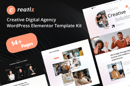 Creatiz – Creative Digital Agency Elementor Template Kit