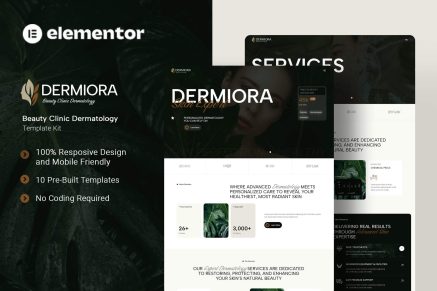 Dermiora - Beauty Clinic Dermatology Elementor Template Kit