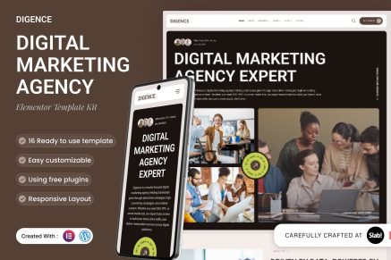 Digence – Digital Marketing Agency Elementor Template Kit