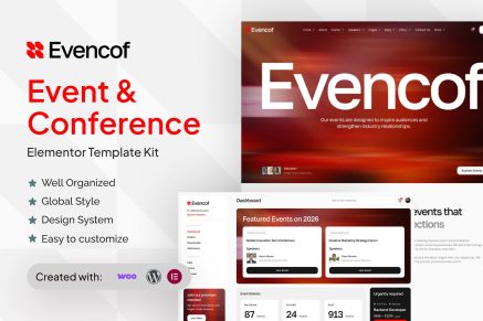 Evencof – Event & Conference Elementor Template Kit