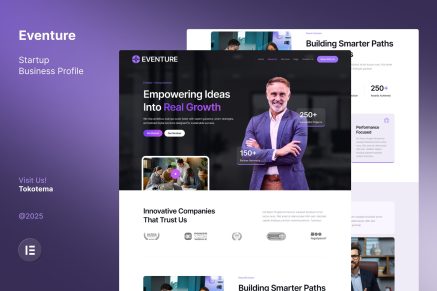 Eventure – Startup Business Company Profile Website Elementor Template Kit