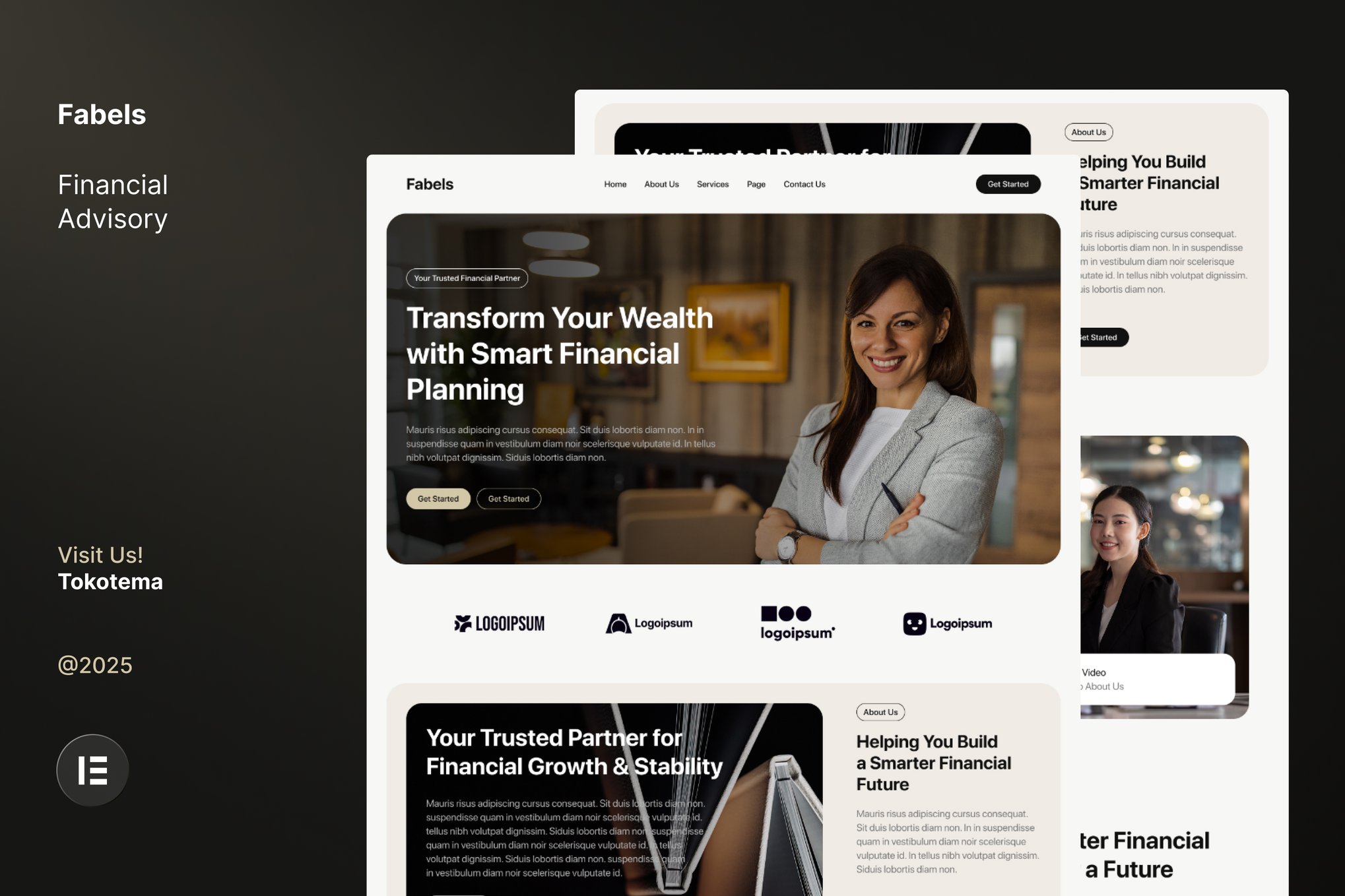 Fabels – Financial Advisory Website Elementor Template Kits