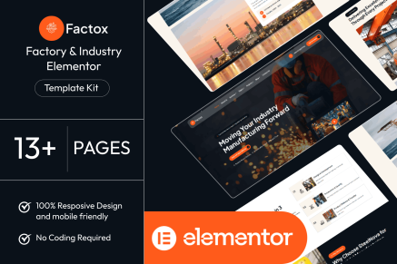 Factox – Factory & Industry Elementor Template Kit