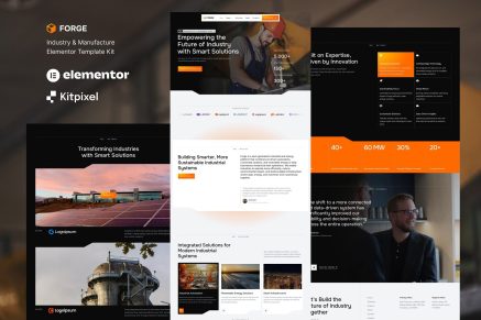 Forge - Industry & Manufacturing Elementor Template Kit