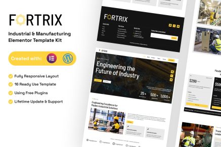 Fortrix – Industrial & Manufacturing Elementor Template Kit
