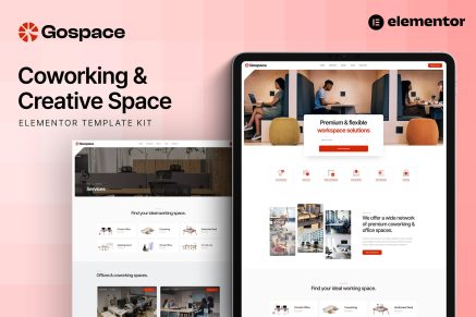 Gospace – Coworking & Creative Space Elementor Template Kit