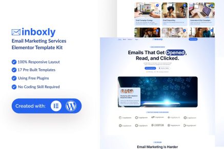Inboxly – Email Marketing Services Elementor Template Kit