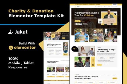 Jakat – Charity & Donation Elementor Template Kit