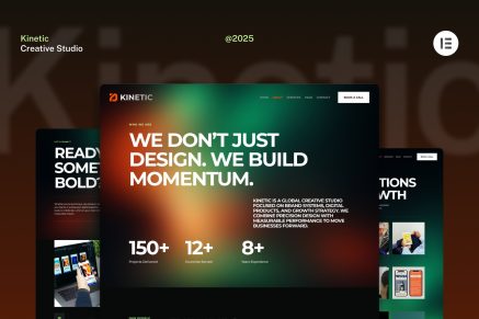 Kinetic – Creative Studio Website Elementor Kit