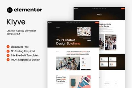 Klyve – Creative Agency Elementor Template Kit