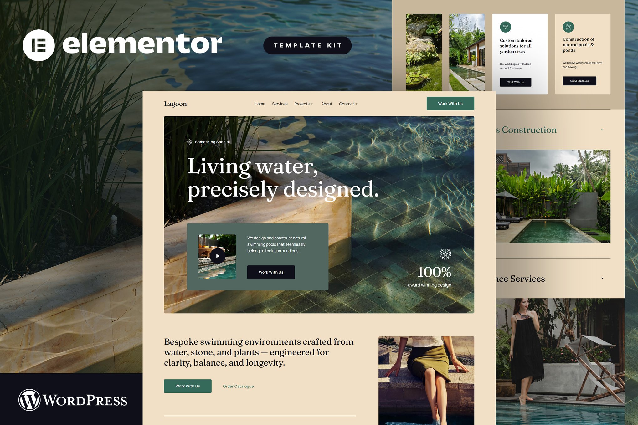 Lagoon – Pool Construction & Landscape Architecture Elementor Template Kit
